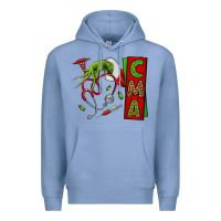 Colony Blue grinch hand cma nurse Premium Hoodie - NancyCooperArtShop