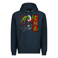 Navy grinch hand cma nurse Premium Hoodie - NancyCooperArtShop