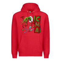 Red grinch hand cma nurse Premium Hoodie - NancyCooperArtShop