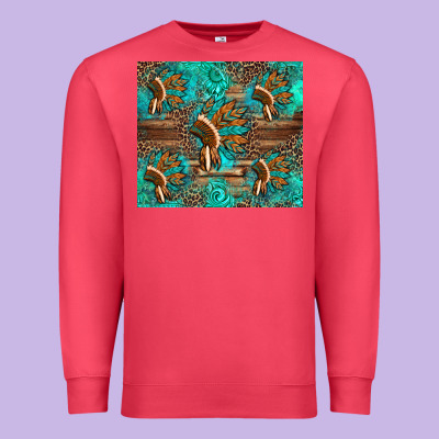 Indian Headdress Premium Sweatshirt Designed By Artiststas