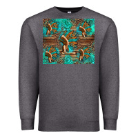 Charcoal Heather indian headdress Premium Sweatshirt - Artiststas