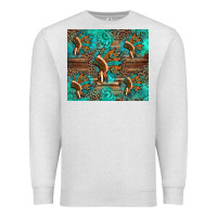 Oatmeal Heather indian headdress Premium Sweatshirt - Artiststas