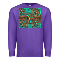 Purple indian headdress Premium Sweatshirt - Artiststas