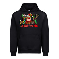Black joy to the world christmas deer Urban Hoodie - MaliasSmallBusiness