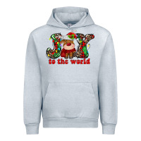 Heather Grey joy to the world christmas deer Urban Hoodie - MaliasSmallBusiness