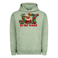 Pigment Oil Green joy to the world christmas deer Urban Hoodie - MaliasSmallBusiness