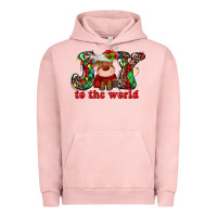 Pigment Salmon joy to the world christmas deer Urban Hoodie - MaliasSmallBusiness