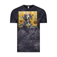 Cloud Black beagle Vintage Tee - Unal Design