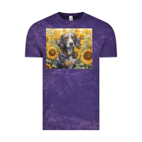 Cloud Purple beagle Vintage Tee - Unal Design