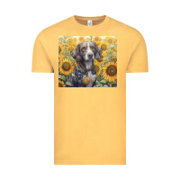 Vintage Mustard beagle Vintage Tee - Unal Design