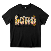Black the lord is my light and my salvation Heavy Core Tee - CowhideDigitalArt