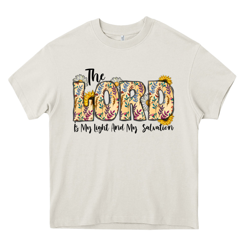The Lord Is My Light And My Salvation Heavy Core Tee by CowhideDigitalArt | Teevron