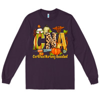 Plum fall cna certified nursing assistant Long Sleeve Tee - Zillion Design Studio