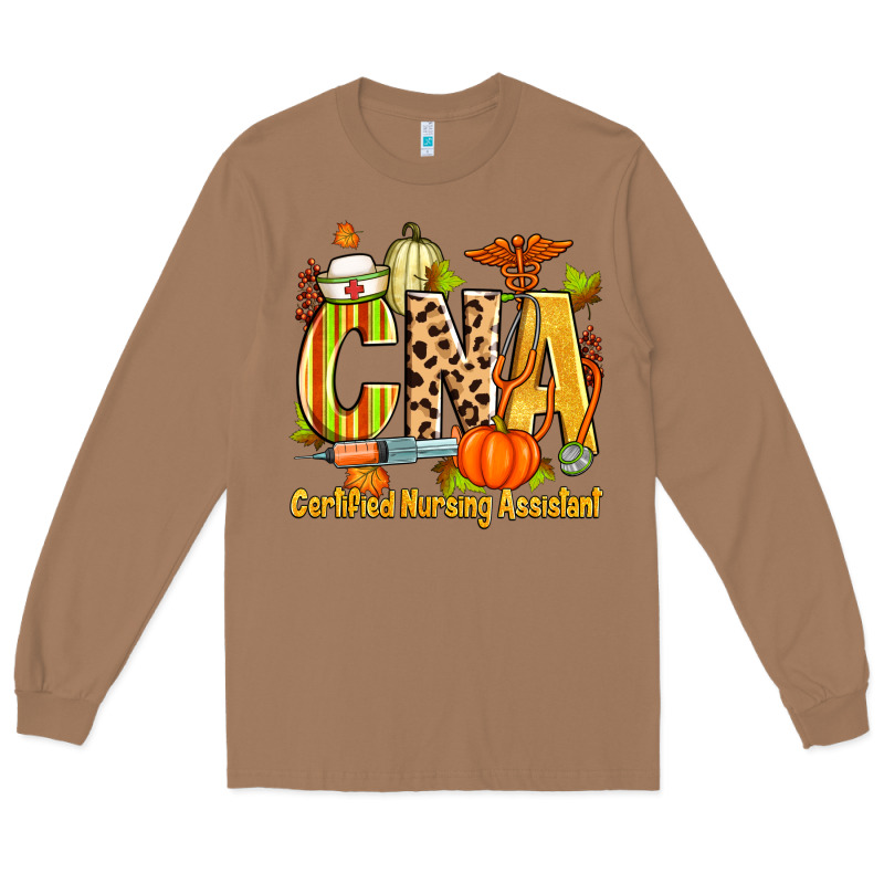 Fall Cna Certified Nursing Assistant Long Sleeve Tee by Zillion Design Studio | Teevron