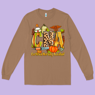 Fall Cna Certified Nursing Assistant Long Sleeve Tee Designed By Zillion Design Studio