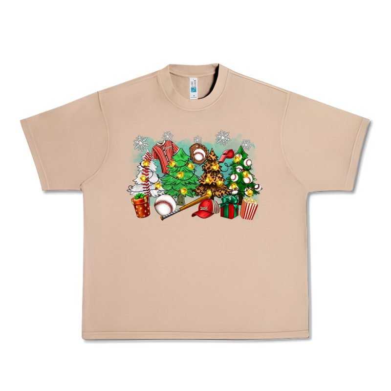 Christmas Trees With Baseball Urban Heavy Tee by Zillion Design Studio | Teevron