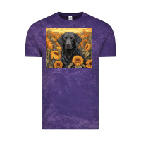 Cloud Purple black lab Vintage Tee - Unal Design