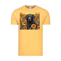 Vintage Mustard black lab Vintage Tee - Unal Design