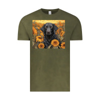 Vintage Olive black lab Vintage Tee - Unal Design