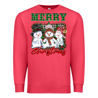 Cardinal merry christmas snowman Premium Sweatshirt - AdoDesignShop