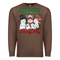 Chestnut merry christmas snowman Premium Sweatshirt - AdoDesignShop