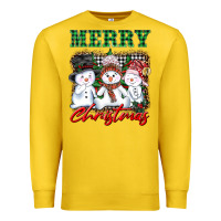 Lemon merry christmas snowman Premium Sweatshirt - AdoDesignShop