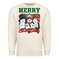 Sandshell merry christmas snowman Premium Sweatshirt - AdoDesignShop