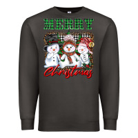 Smoke merry christmas snowman Premium Sweatshirt - AdoDesignShop