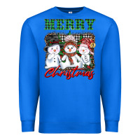 True Royal merry christmas snowman Premium Sweatshirt - AdoDesignShop