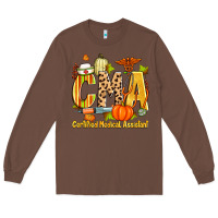 Chestnut fall cma certified medical assistant Long Sleeve Tee - Zillion Design Studio