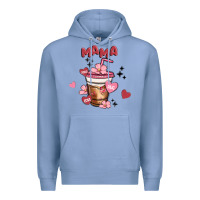 Colony Blue mama coffee cups Premium Hoodie - MaliasSmallBusiness