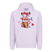 Lilac mama coffee cups Premium Hoodie - MaliasSmallBusiness