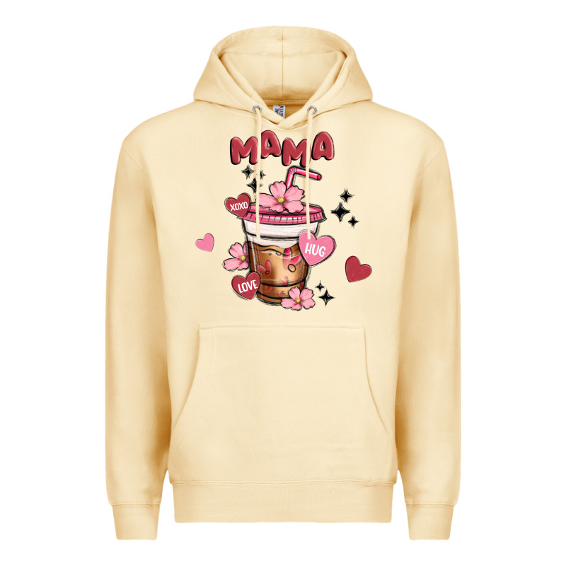 Mama Coffee Cups Premium Hoodie by MaliasSmallBusiness | Teevron