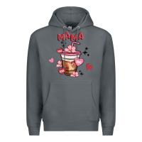 Rock mama coffee cups Premium Hoodie - MaliasSmallBusiness