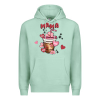 Seafoam mama coffee cups Premium Hoodie - MaliasSmallBusiness