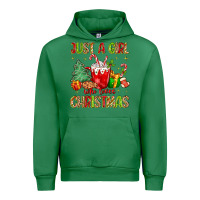 Emerald just a girl who loves christmas Urban Hoodie - MaliasSmallBusiness