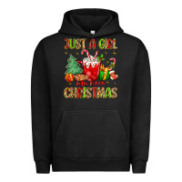 Pigment Black just a girl who loves christmas Urban Hoodie - MaliasSmallBusiness