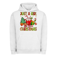 Pigment Lunar Rock just a girl who loves christmas Urban Hoodie - MaliasSmallBusiness