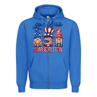 True Royal god bless america gnome Zipper Hoodie - HRA Design Shop