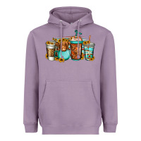 Lavender longhaired cow coffee cups Heavyweight Hoodie - Jasminsmagicworld