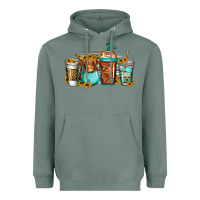 Sage longhaired cow coffee cups Heavyweight Hoodie - Jasminsmagicworld