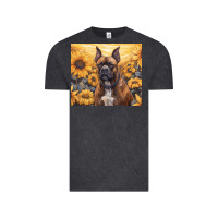 Vintage Black boxer dog Vintage Tee - Unal Design