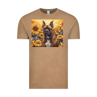 Vintage Coffee boxer dog Vintage Tee - Unal Design