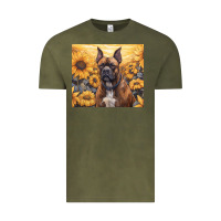 Vintage Olive boxer dog Vintage Tee - Unal Design