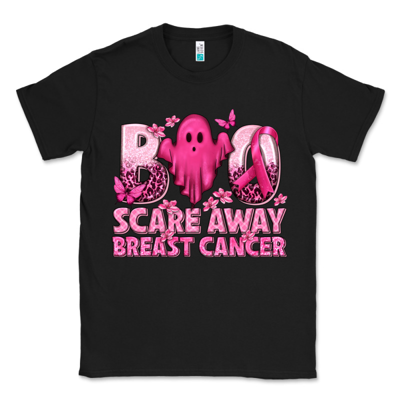 Boo Scare Away Breast Cancer Classic Tee by texasbilliewilder | Teevron