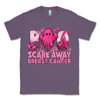 Lavender Boo Scare Away Breast Cancer Classic Tee - texasbilliewilder