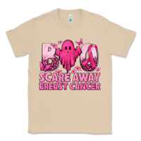 Mushroom Boo Scare Away Breast Cancer Classic Tee - texasbilliewilder