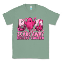 Sage Boo Scare Away Breast Cancer Classic Tee - texasbilliewilder