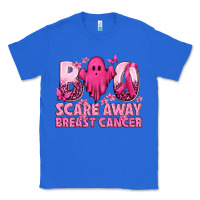 True Royal Boo Scare Away Breast Cancer Classic Tee - texasbilliewilder