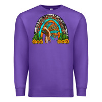 Purple indian headdress cactus and sunflowers rainbow Premium Sweatshirt - Artiststas